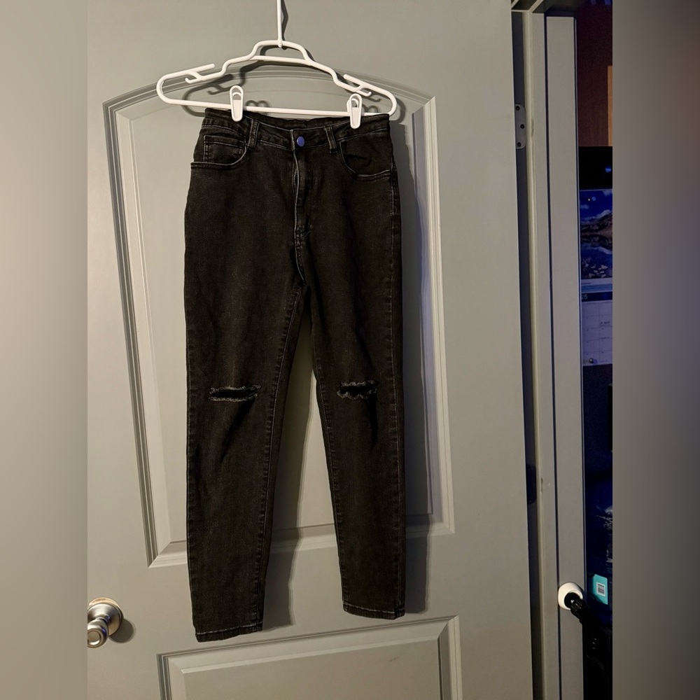 Black Denim Pants